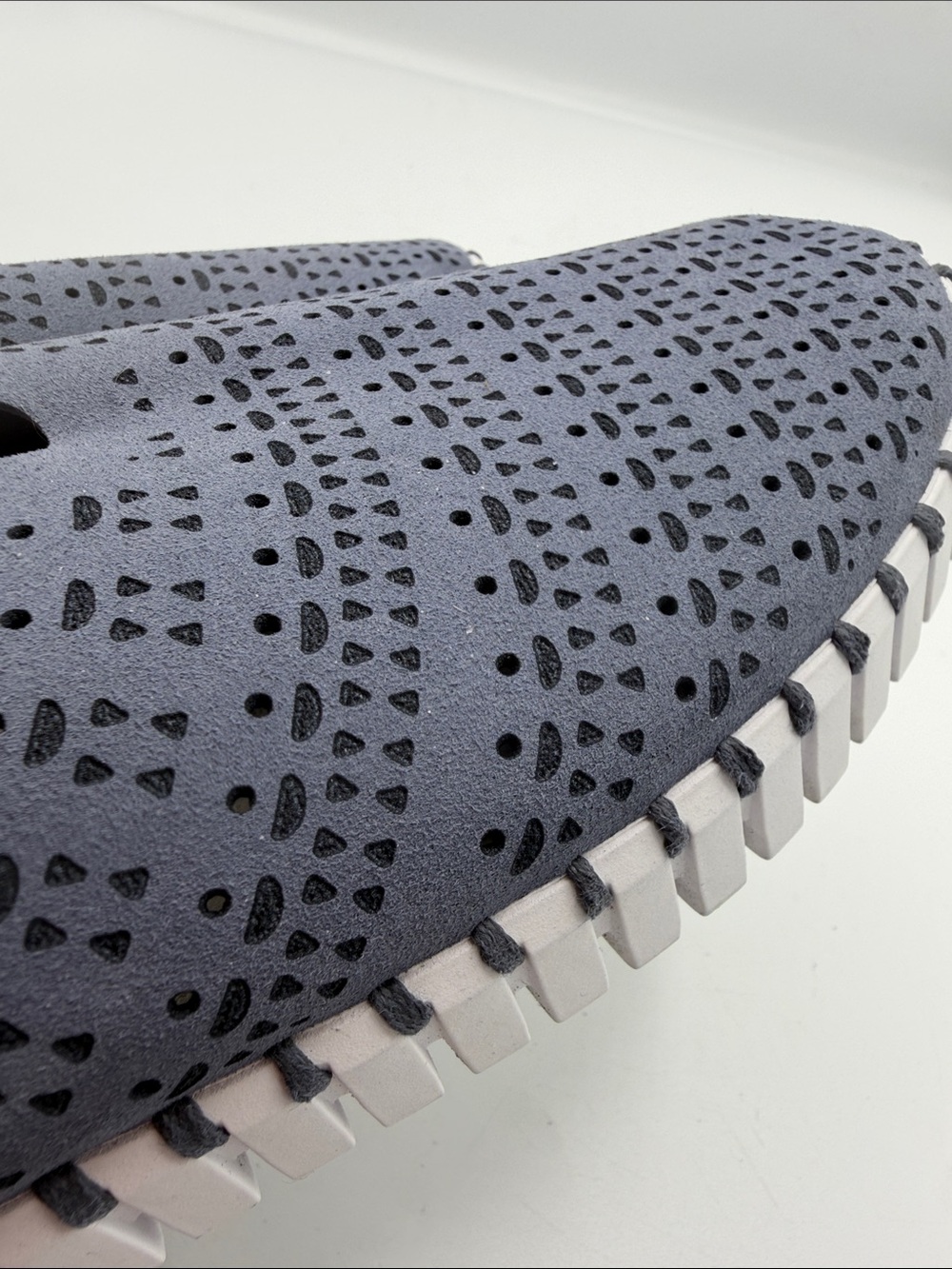 Ilse Jacobsen Gray Perforated Slip-On Loafers - Picture 8 of 8